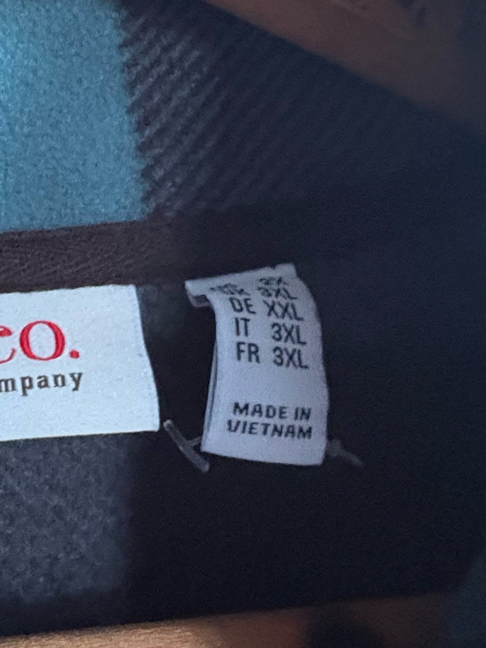 D&Co Denim & Co Plaid Full Zip Jacket Light Blue & Black Size 2X Pockets - Picture 8 of 11